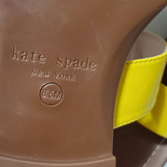 Kate Spade Yellow Cece Sandals - Picture 3 of 3